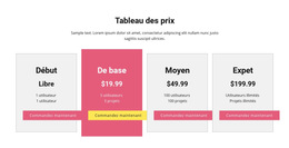 Tous Les Plans Tarifaires – Téléchargement Du Modèle De Site Web