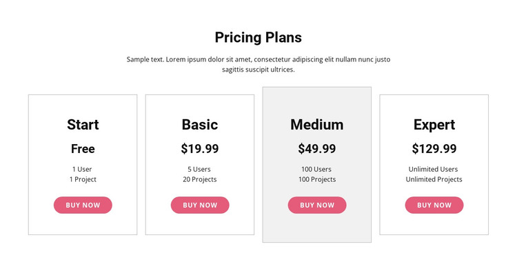 Upgrade to a premium plan HTML Template