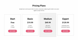 Upgrade To A Premium Plan - HTML Web Page Builder