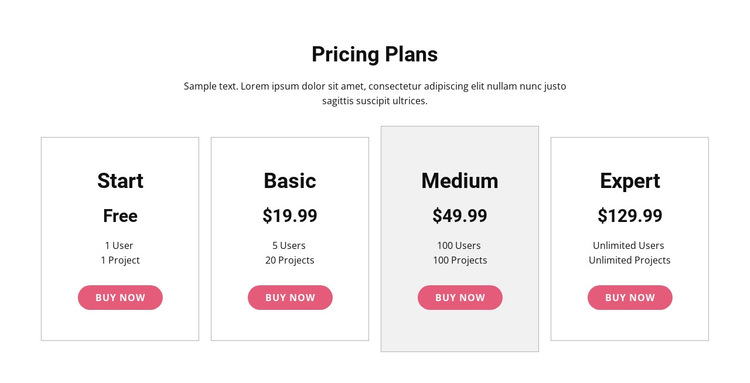 Upgrade to a premium plan HTML5 Template