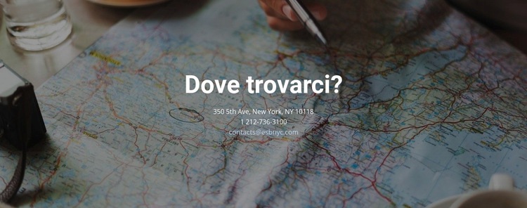 Dove puoi trovarci Costruttore di siti web HTML