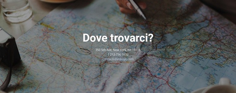 Dove puoi trovarci Mockup del sito web