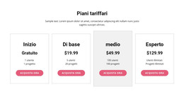 Passa A Un Piano Premium - Modello Web Moderno