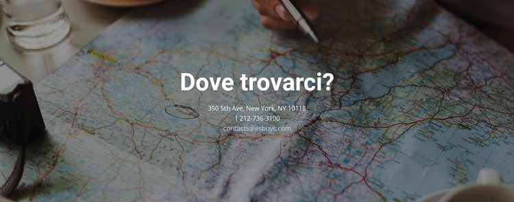 Dove puoi trovarci Pagina di destinazione