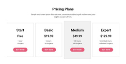 Upgrade To A Premium Plan - One Page Bootstrap Template