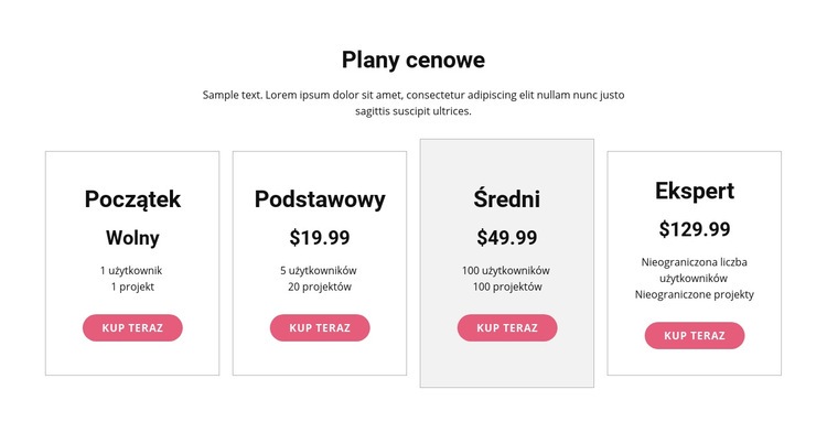 Przejdź na plan premium Szablon HTML5