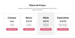 Faça Upgrade Para Um Plano Premium - Criar Maquete De Página Web