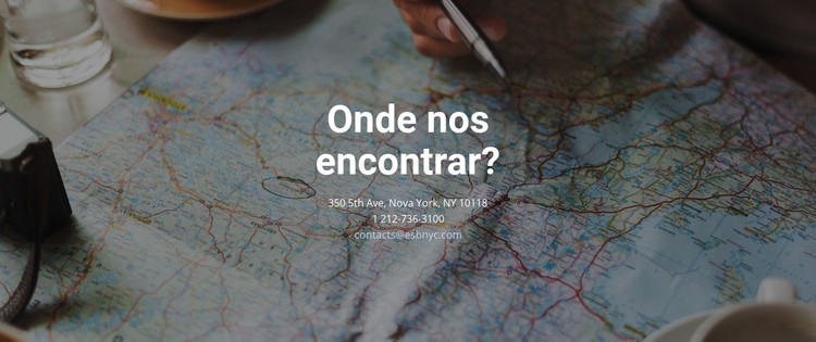 Onde você pode nos encontrar Template CSS