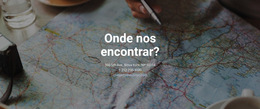 Onde Você Pode Nos Encontrar - Modelo De Site Simples