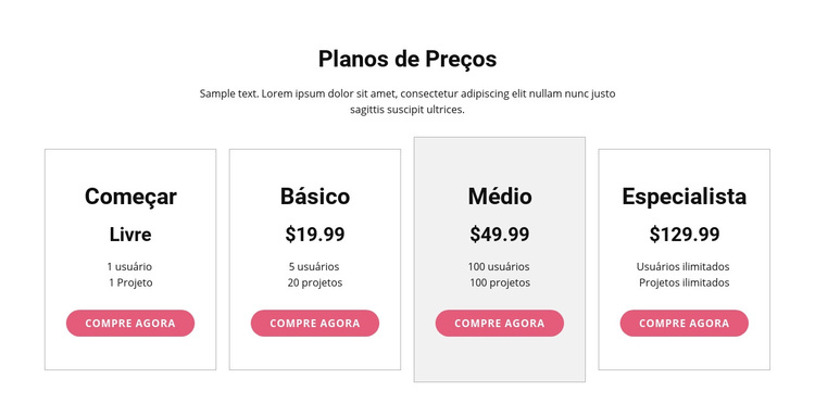 Faça upgrade para um plano premium Tema WordPress