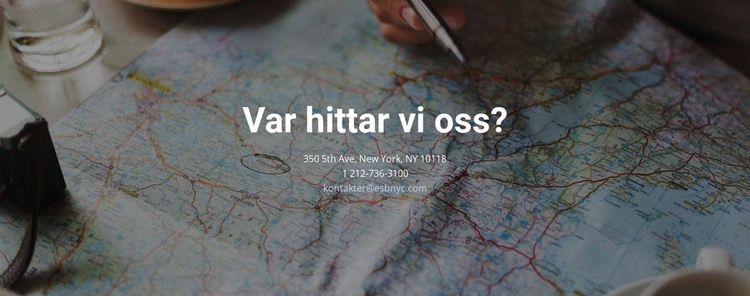 Där du kan hitta oss HTML-mall