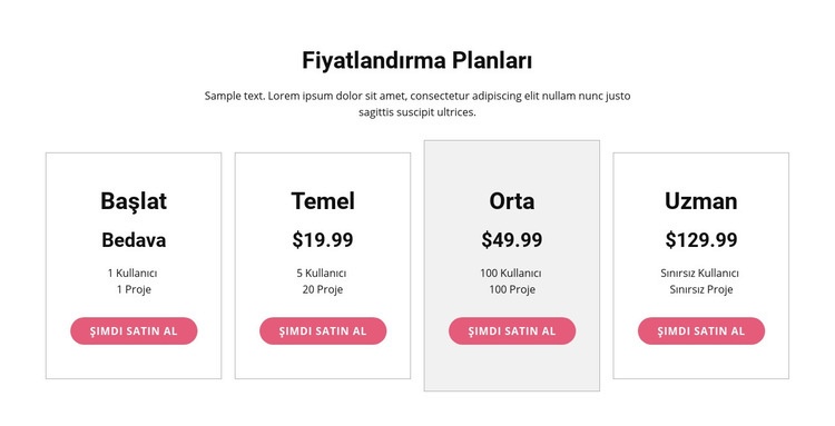 Premium plana yükseltin Açılış sayfası