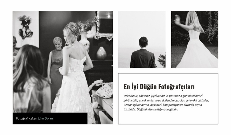Düğün günü Web sitesi tasarımı