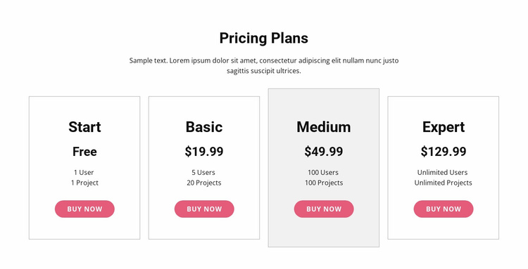 Upgrade to a premium plan eCommerce Template