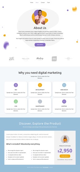 Explore The Product Full Width Template