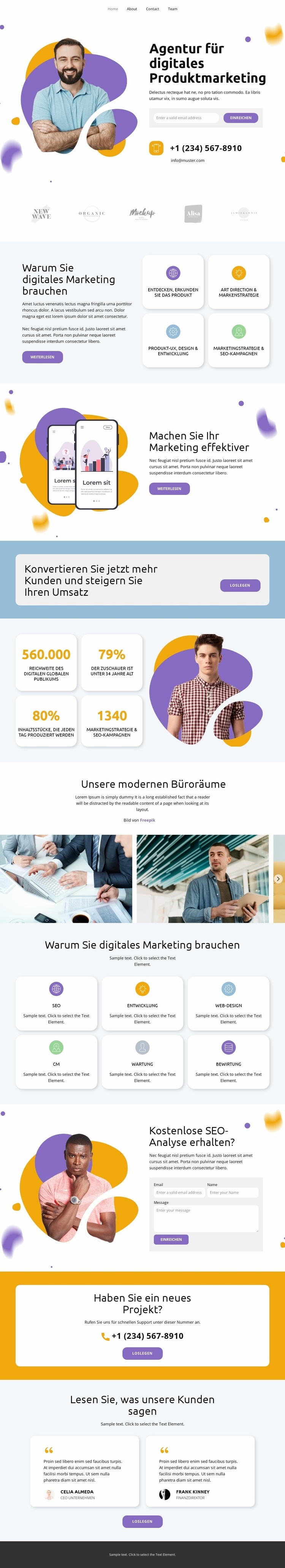 Warum Sie digitales Marketing brauchen Website-Modell