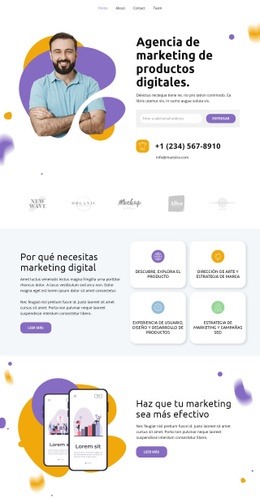 Por Qué Necesitas Marketing Digital - Design HTML Page Online