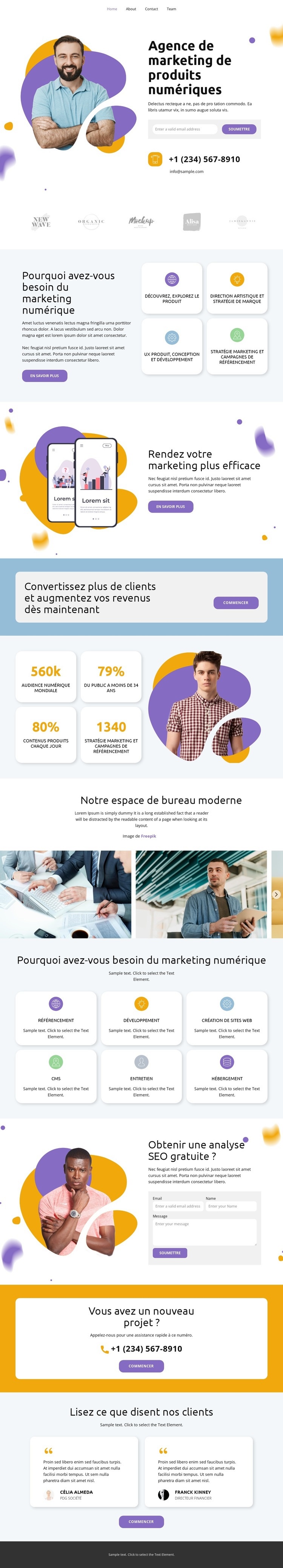 Pourquoi avez-vous besoin du marketing numérique Créateur de site Web HTML