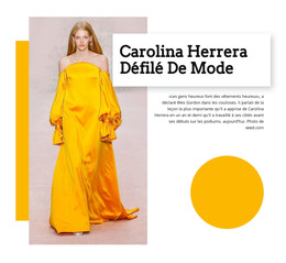 Défilé De Mode - Modèle De Page HTML