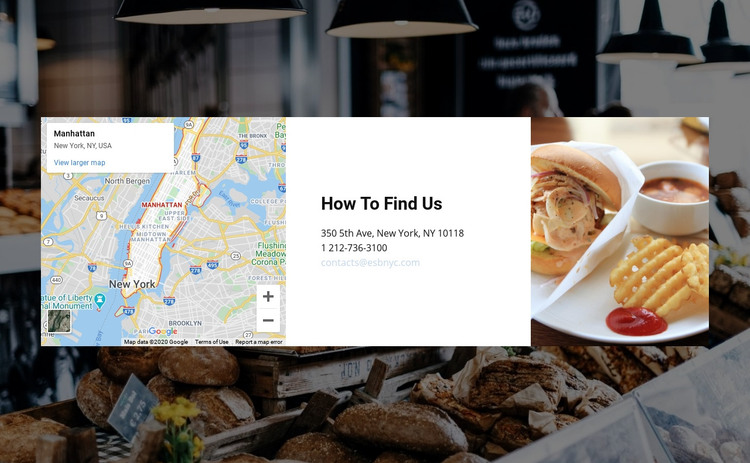 Consulting firm office location Homepage Design
