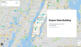 Contact Us Block With A Map On Background - Site Template