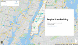 Responsive HTML For Contact Us Block With A Map On Background