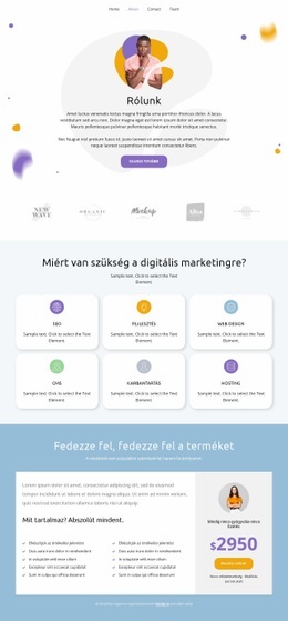 Fedezze Fel A Terméket – Reszponzív Webhelysablon