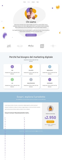 Esplora Il Prodotto - Modello Di Sito Web Reattivo