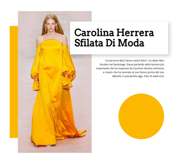 Sfilata di moda Tema WordPress