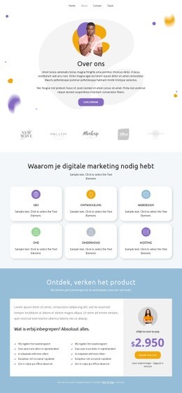 Verken Het Product - Premium-Sjabloon