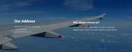 Contacts Travel Club - Website Templates