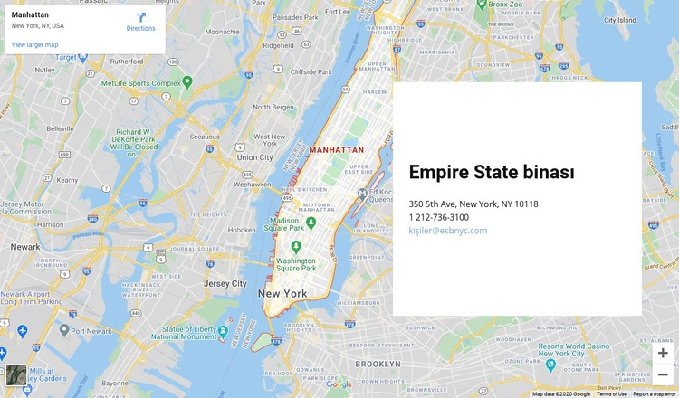 Arka planda bir harita ile blok bize ulaşın Web sitesi tasarımı