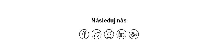 Sledujte nás na Twitteru a InDesignu Šablona CSS