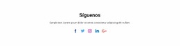 Iconos Sociales Con Texto