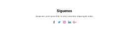 Iconos Sociales Con Texto