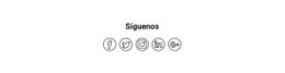 Síganos En Twitter E InDesign Plantilla HTML5