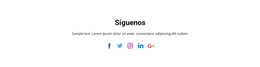 Iconos Sociales Con Texto