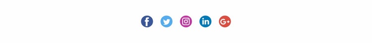 Icone sociali con sfondo colorato Progettazione di siti web