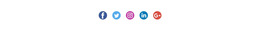 Icone Sociali Con Sfondo Colorato - Modello Di Sito Web Semplice
