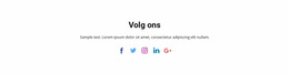 Sociale Pictogrammen Met Tekst Sjablonen Wordpress