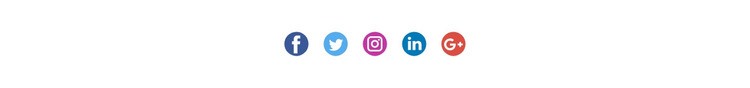 Społeczne ikony z kolorowym tłem Makieta strony internetowej