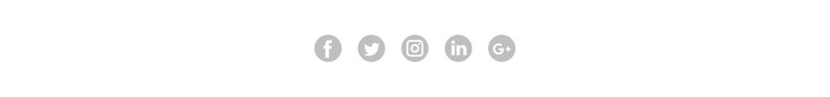 Minimalistyczne ikony społecznościowe Szablon witryny sieci Web