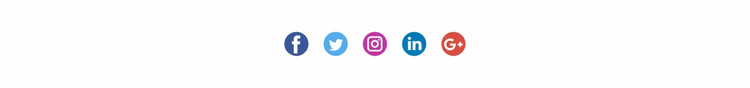 Społeczne ikony z kolorowym tłem Szablon Joomla