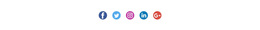 Social Icons With Colored Background