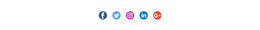 Social Icons With Colored Background - Online Templates