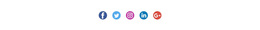 Social Icons With Colored Background