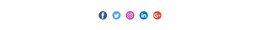Social Icons With Colored Background Page Web
