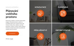 Plánování A Design Interiéru Šablona HTML CSS Responzivní