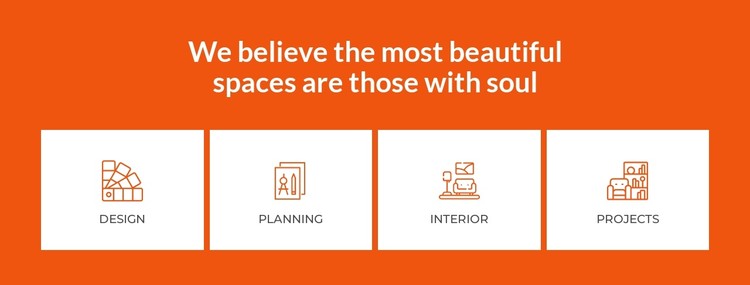 We create beautiful interior spaces CSS Template