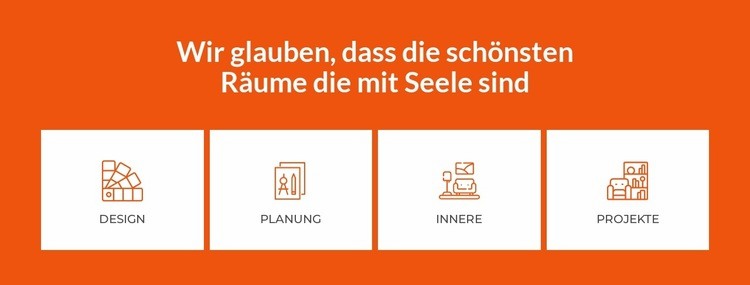 Wir schaffen schöne Innenräume HTML Website Builder